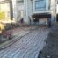 pipes being placed for heated driveway