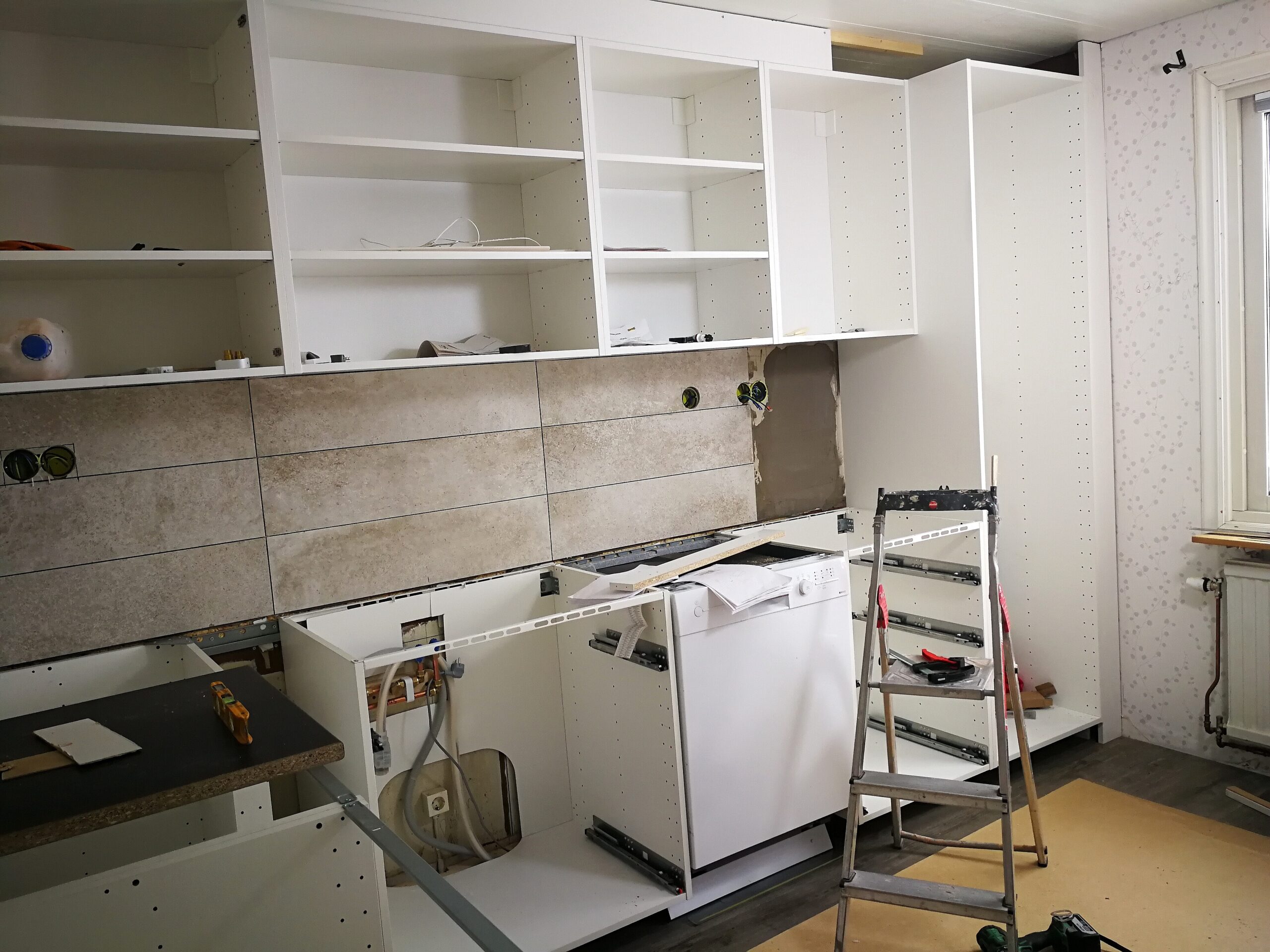 kitchen being renovated